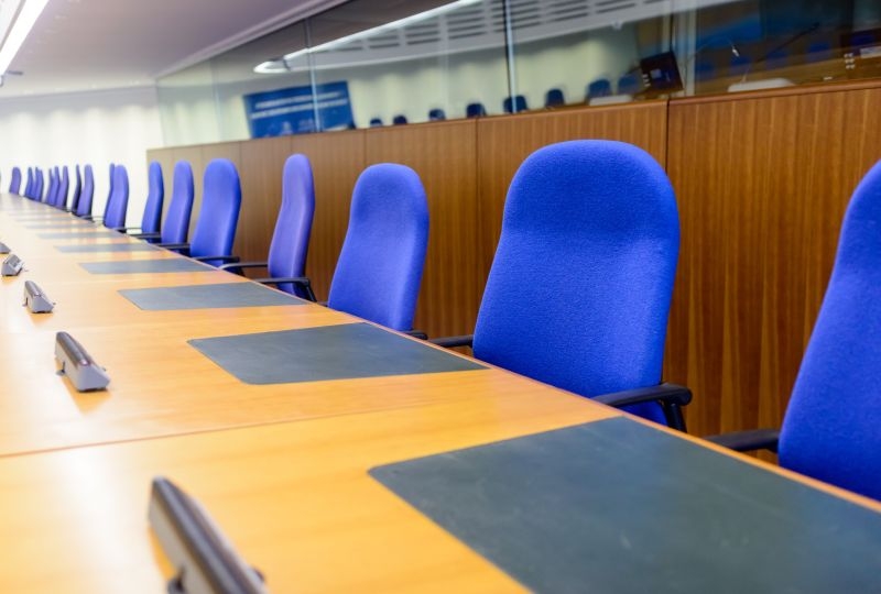 Court room, European Court of Human Rights