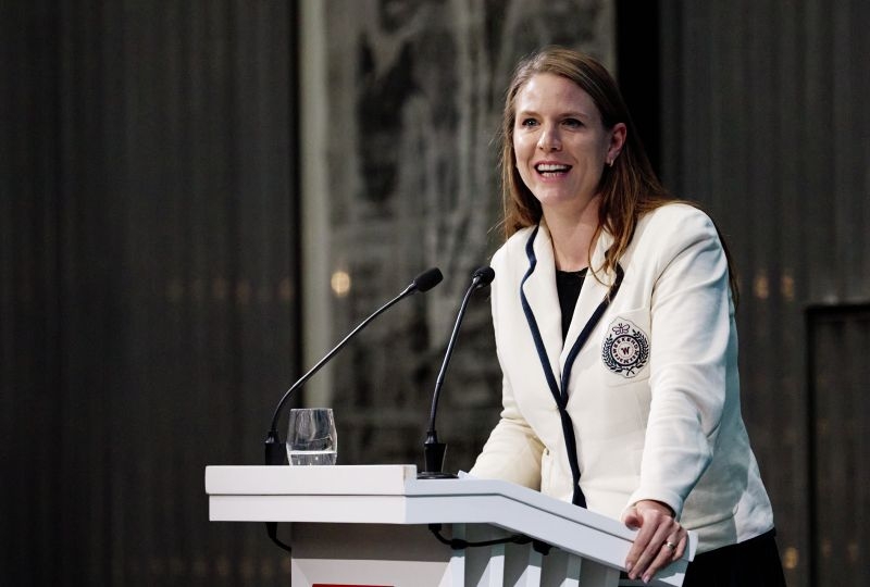 Professor Gloria Gaggioli at the 2023 Graduation Ceremony