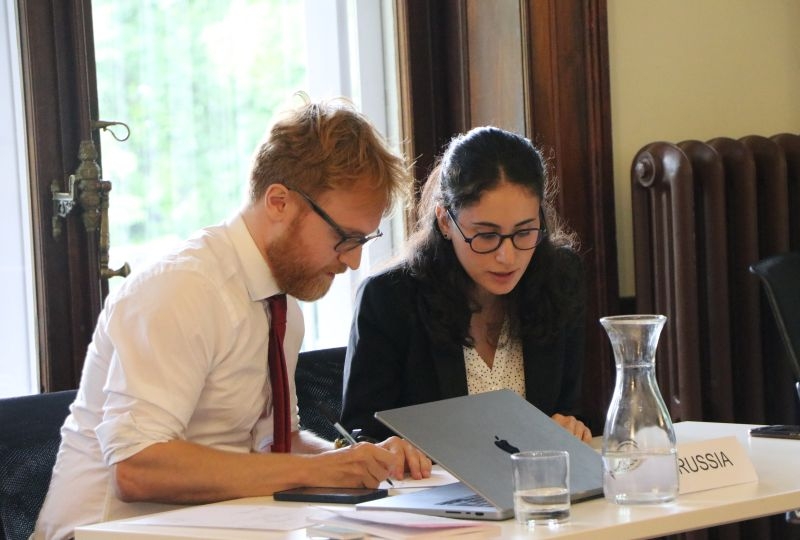 Two LLM students at the pleadings on the 2008 armed conflict in South Ossetia
