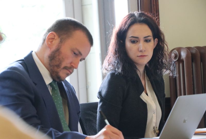 Two LLM students at the pleadings on the 2008 armed conflict in South Ossetia