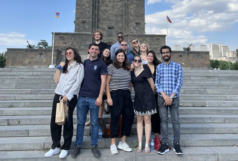 LLM students group photo in Armenia