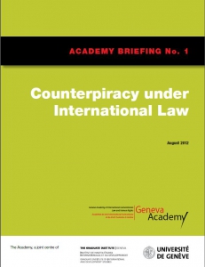 Cover of the Briefing No1: Counterpiracy Under International Law
