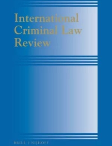 Cover page of the International Criminal Law Review