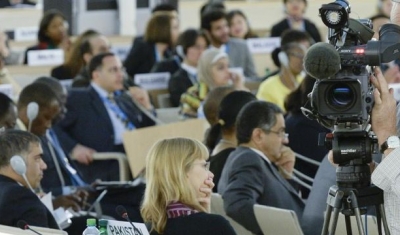 View of a session of the UN Human Rights Council