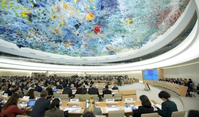 View of a session of the UN Human Rights Council