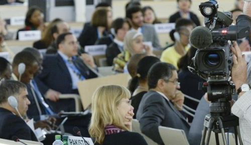 View of a session of the UN Human Rights Council